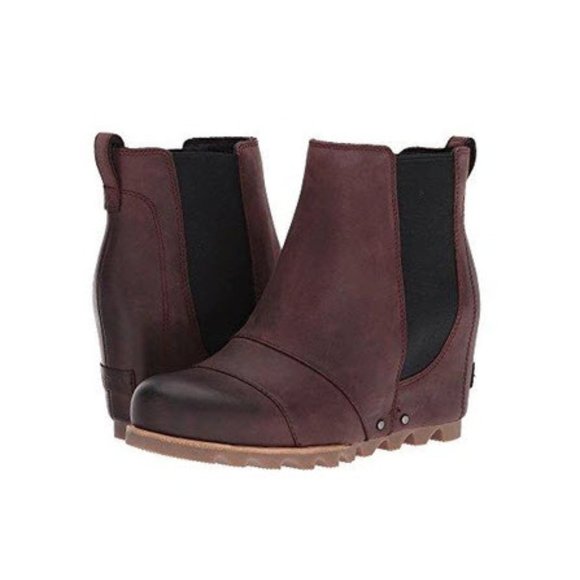 Sorel Lea Wedge Bootie Redwood - Sz 8 - HTF NWT - Picture 1 of 7